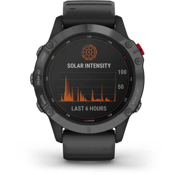 Garmin Fenix 6 - Pro Solar Edition (Slate Gray with Black Band)