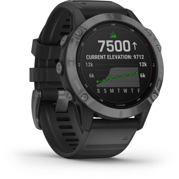 Garmin Fenix 6 - Pro Solar Edition (Slate Gray with Black Band)