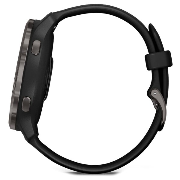 Garmin Venu 2 (Slate Stainless Steel Bezel with Black Case and Silicone Band)