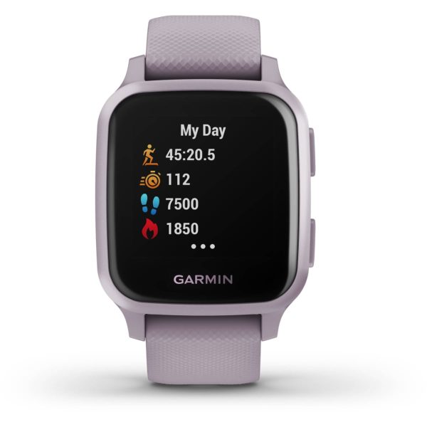 Garmin Venu Sq (Metallic Orchid Aluminum Bezel with Orchid Case and Silicone Band)