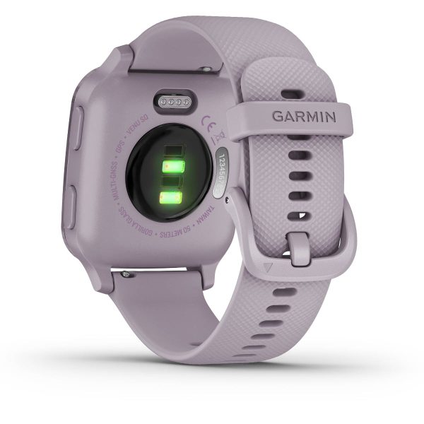 Garmin Venu Sq (Metallic Orchid Aluminum Bezel with Orchid Case and Silicone Band)