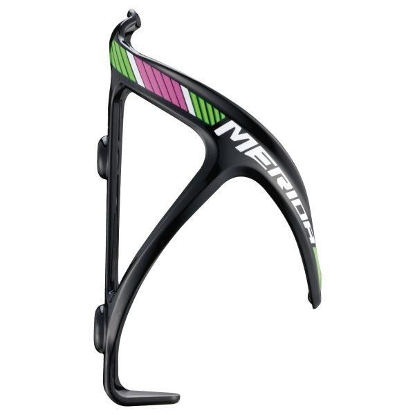 Merida Plastic Bottle Cage – black (green/magenta)