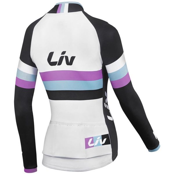 Liv Race Day Long Sleeve Jersey - white/black