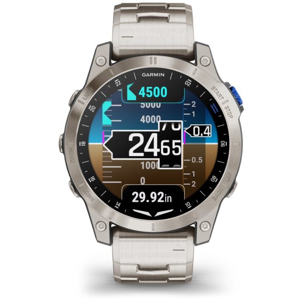 Garmin D2 Mach 1 (Aviator Smartwatch with Vented Titanium Bracelet)