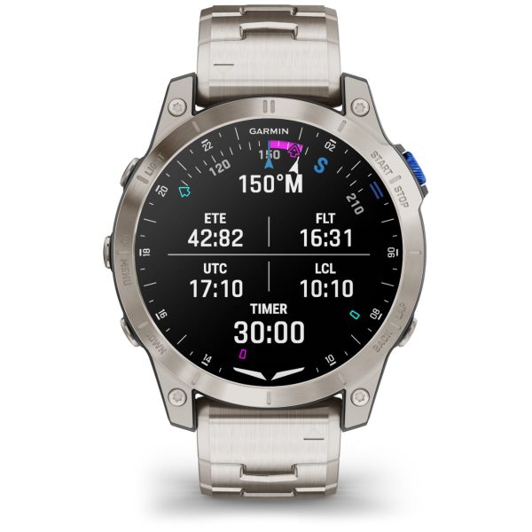 Garmin D2 Mach 1 (Aviator Smartwatch with Vented Titanium Bracelet)