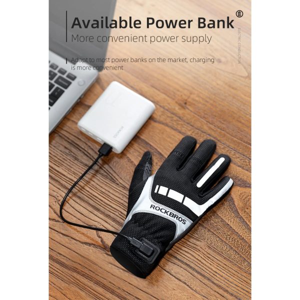 Rockbros S173-1 USB Heated / Windproof Gloves