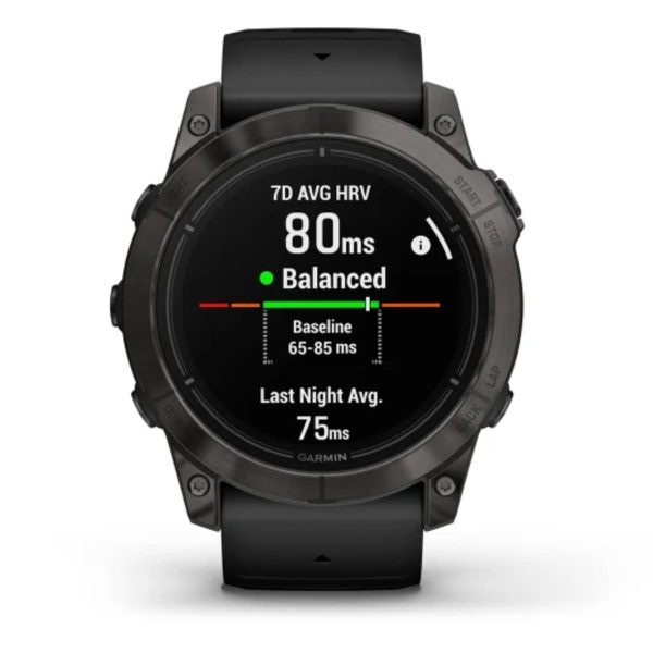 Garmin Epix Pro (Gen 2) 51mm – Sapphire Edition (Carbon Grey DLC Titanium with Black Band)