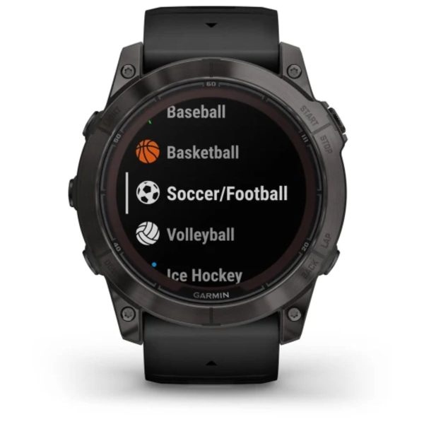 Garmin Fenix 7X Pro – Sapphire Solar Edition (Carbon Gray DLC Titanium with Black Band)