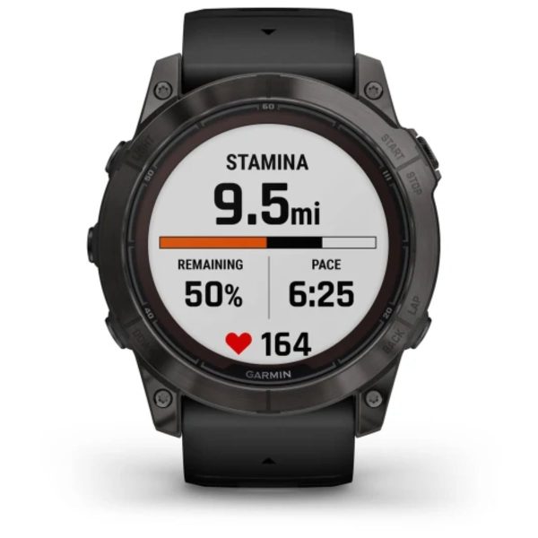 Garmin Fenix 7X Pro – Sapphire Solar Edition (Carbon Gray DLC Titanium with Black Band)