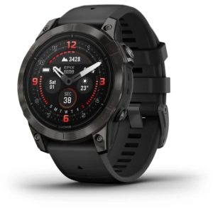 Garmin Epix Pro (Gen 2) 47mm – Sapphire Edition (Carbon Grey DLC Titanium with Black Band)